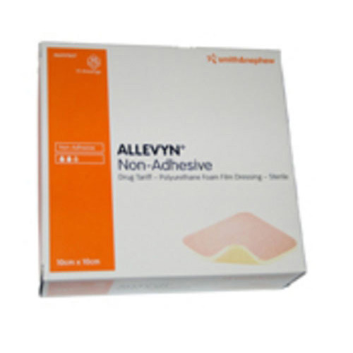(2) S&amp;N 알레빈 ALLEVYN Standard Non-adhesive Hydrocellular 박스(카톤) 비접착성 5cmX5cm 10팩