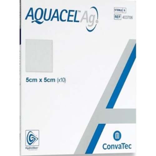 (3) Convatec 아쿠아셀Ag Aquacel Ag #413566(구403706) 5cmX5cm 10장/팩